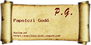 Papolczi Godó névjegykártya